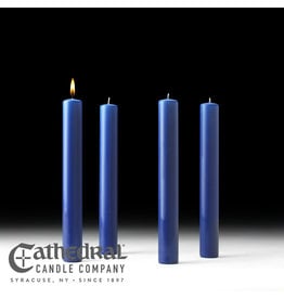 Cathedral Candle 51% Beeswax Advent Candles 1.5x12 (4 Sarum Blue)