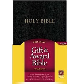 Tyndale NLT Gift & Award, Black Imitation Leather Bible