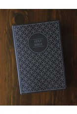 Zondervan NIV Large Print Value Thinline Gray/Black Imitation Leather Bible