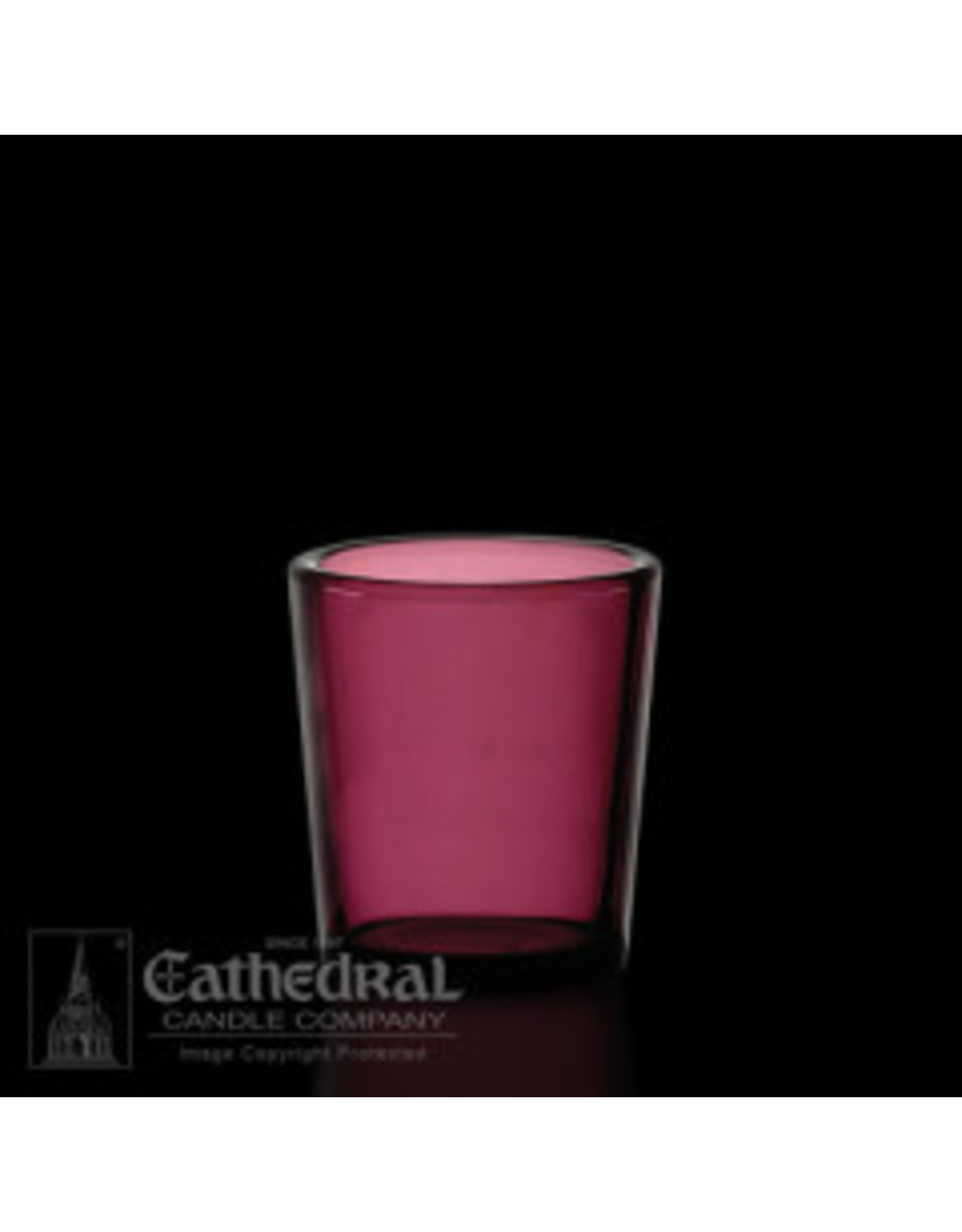 Cathedral Candle Votive Light Glass - Purple, 15 Hour (Each)