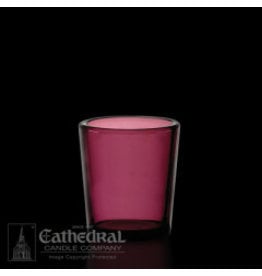 Cathedral Candle Votive Light Glass - Purple, 15 Hour (Each)