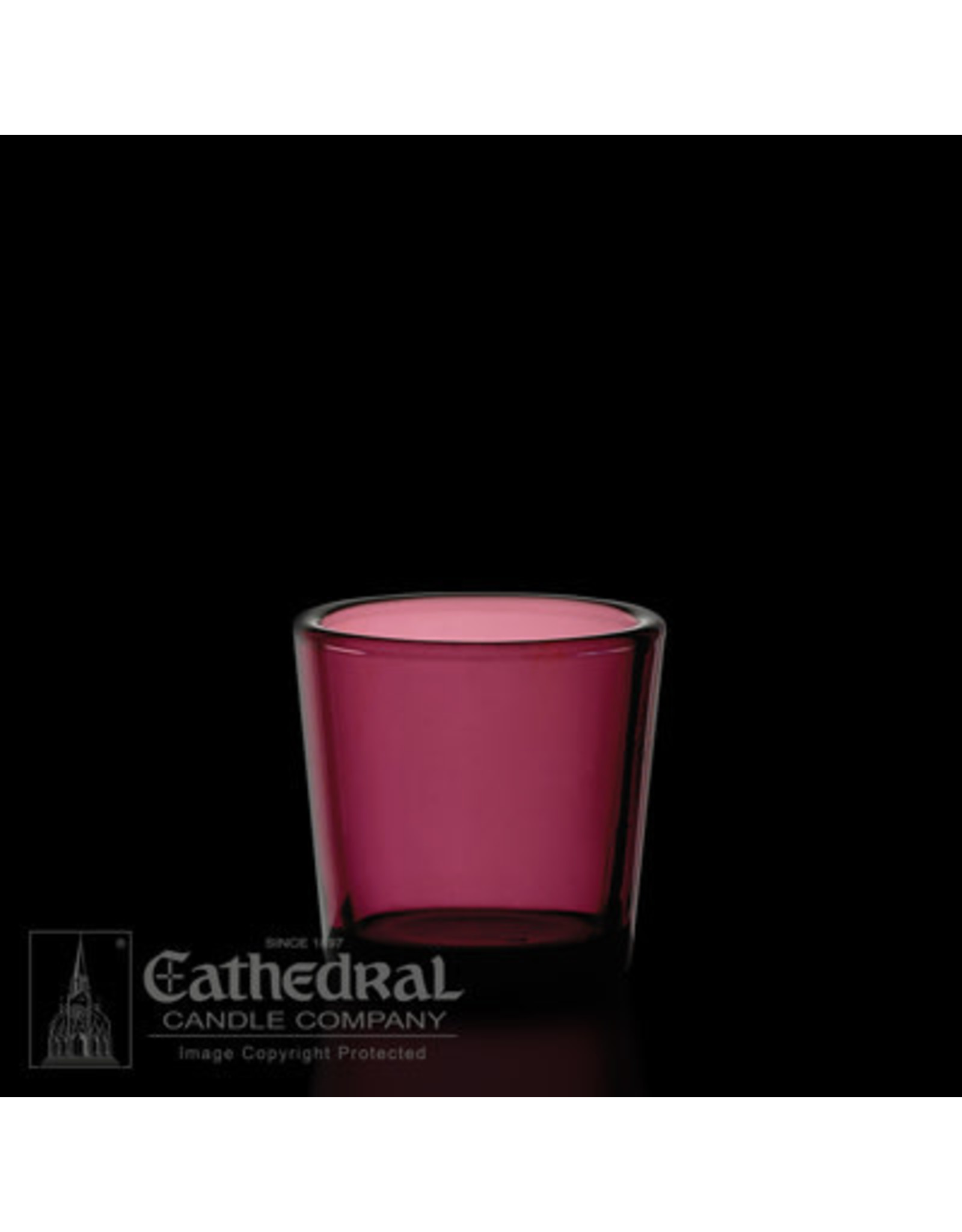 Cathedral Candle Votive Light Glass - Purple, 2-10 Hour (Each)