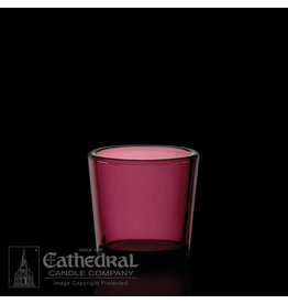Cathedral Candle Votive Light Glass - Purple, 2-10 Hour (Each)