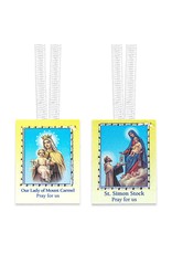 Hirten Scapular - Plain on White String ( No Vinyl)