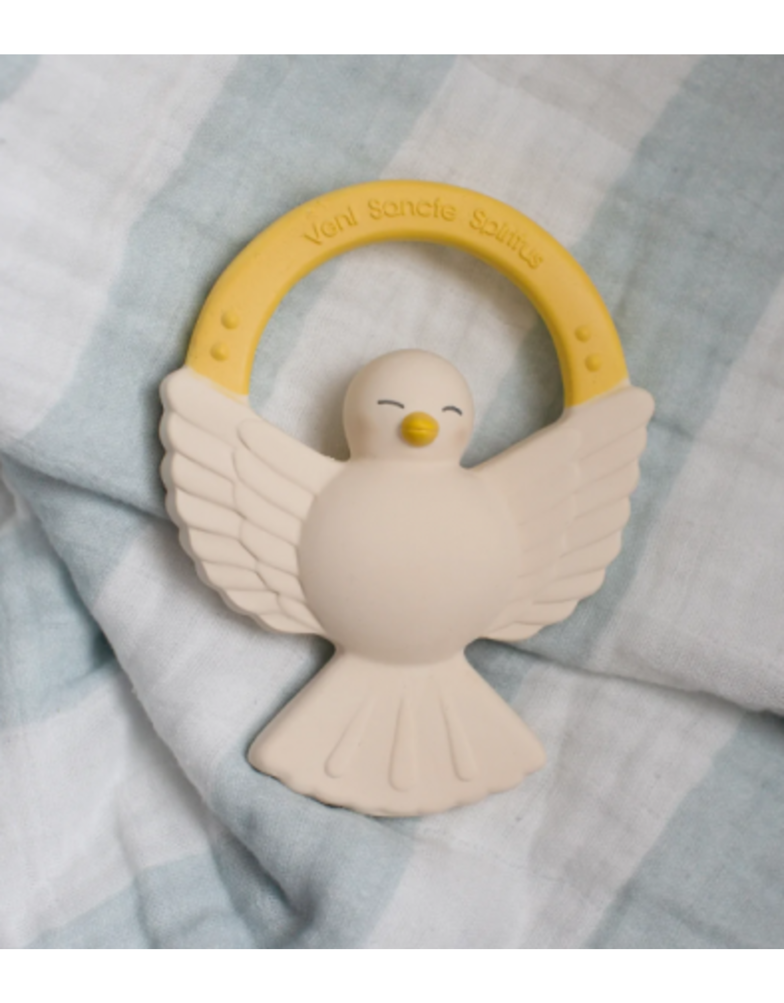 Shining Light Holy Spirit Dove Natural Rubber Teether