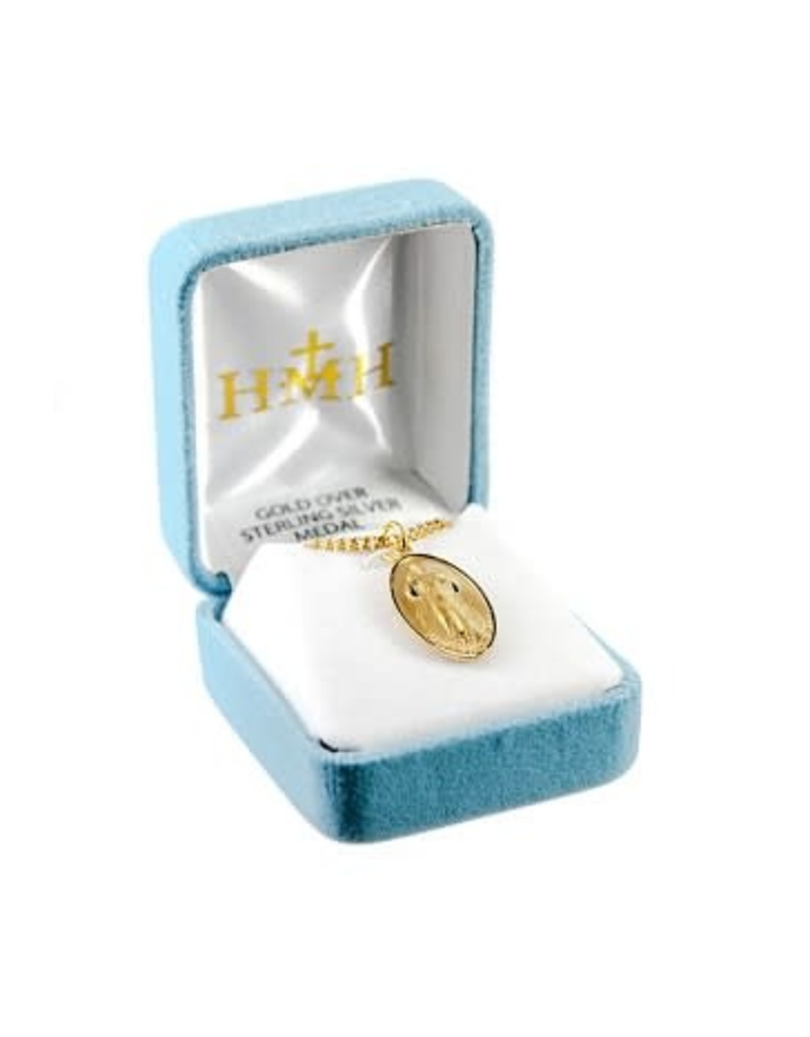 Medal Divine Mercy, Gold Over Sterling Silver Reilly's Church