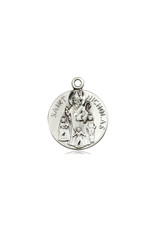 Bliss St. Nicholas Medal, Round, Sterling Silver