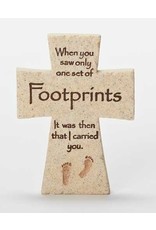 Roman Footprints Standing Cross (4")