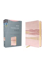 Zondervan NIV Thinline Bible, Leathersoft, Pink, Red Letter, Comfort Print