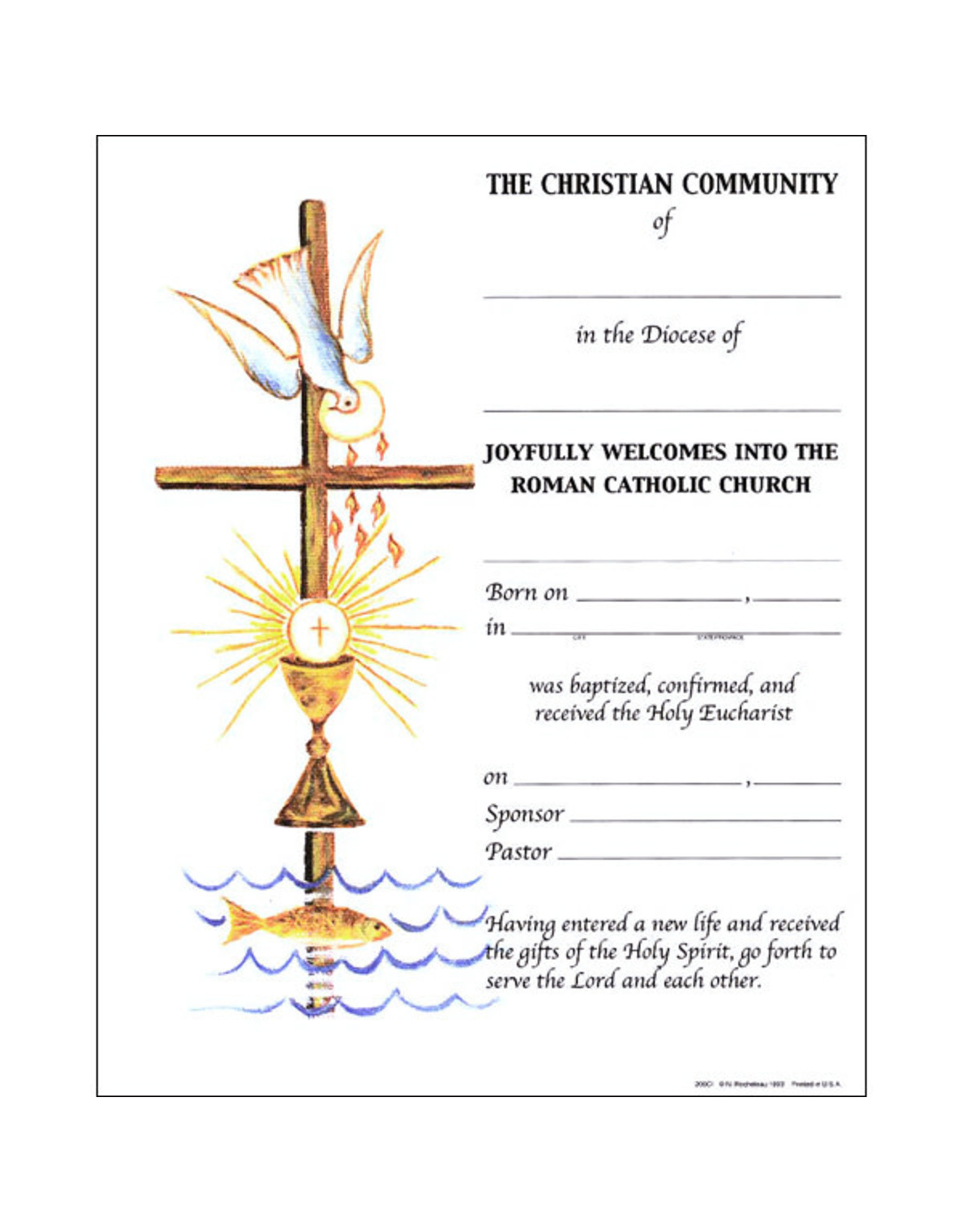 St. Andrew's Certificates - Christian Initiation (OCIA) (100)