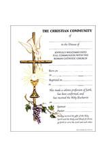 St. Andrew's Certificates - OCIA Full Communion (100)
