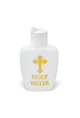 Hirten Holy Water Bottle 2oz Gold Letters