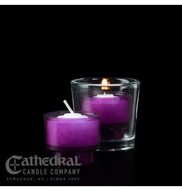 Cathedral Candle 4-Hour Purple Votive ez-Lite Candles (Case of 2 Boxes)