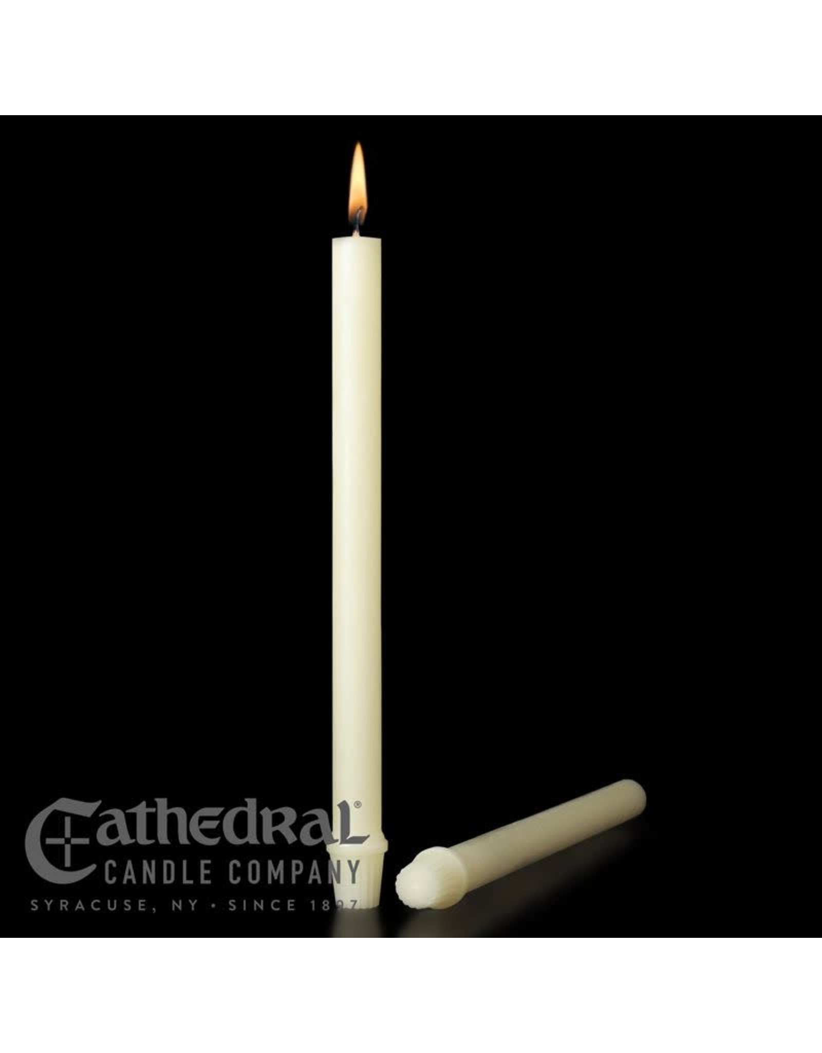 Cathedral Candle 51% Beeswax Altar Candles 1-1/16"x16-3/4" SFE (12)