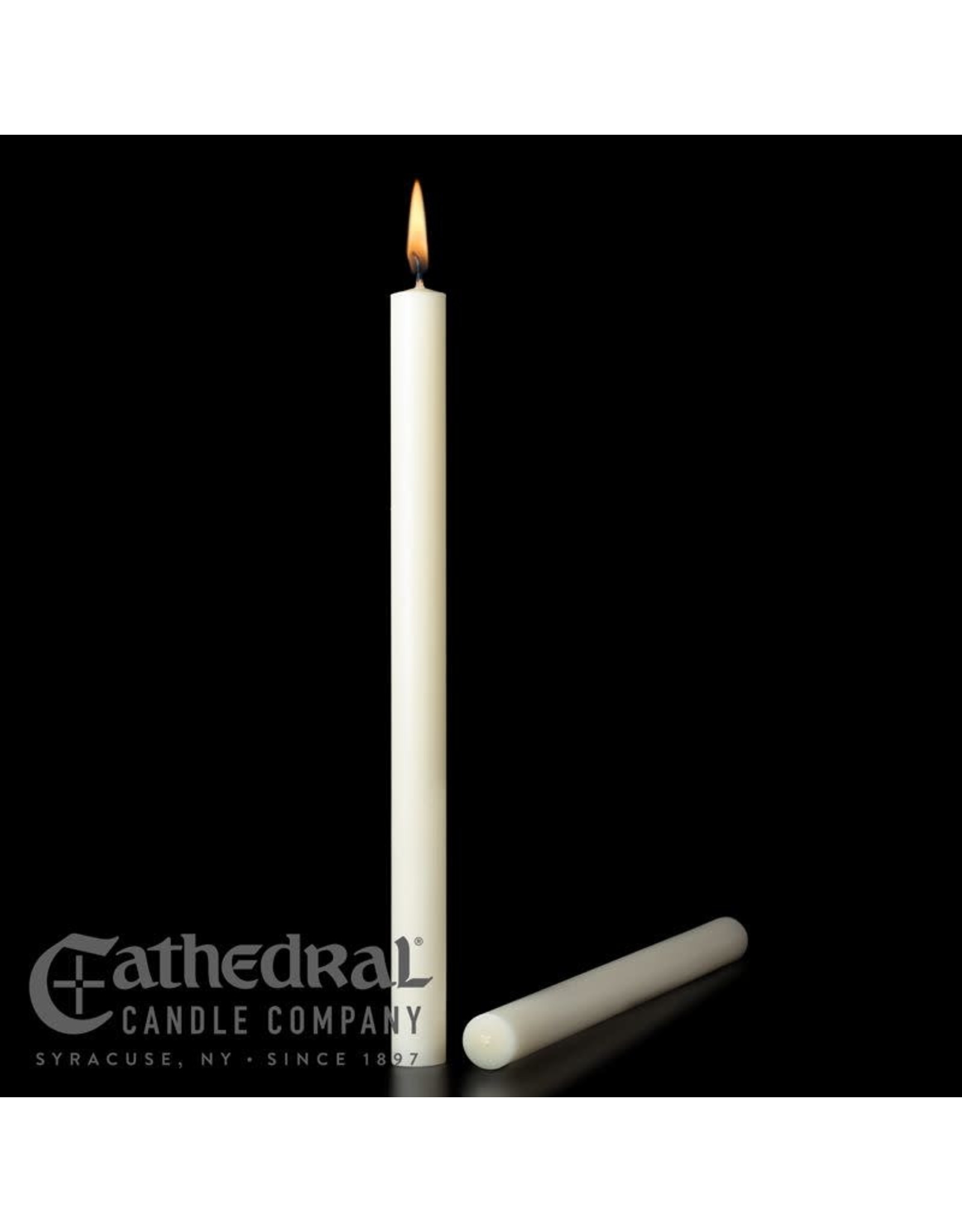 Cathedral Candle 51% Beeswax Altar Candles 1.75"x24" PE (2)
