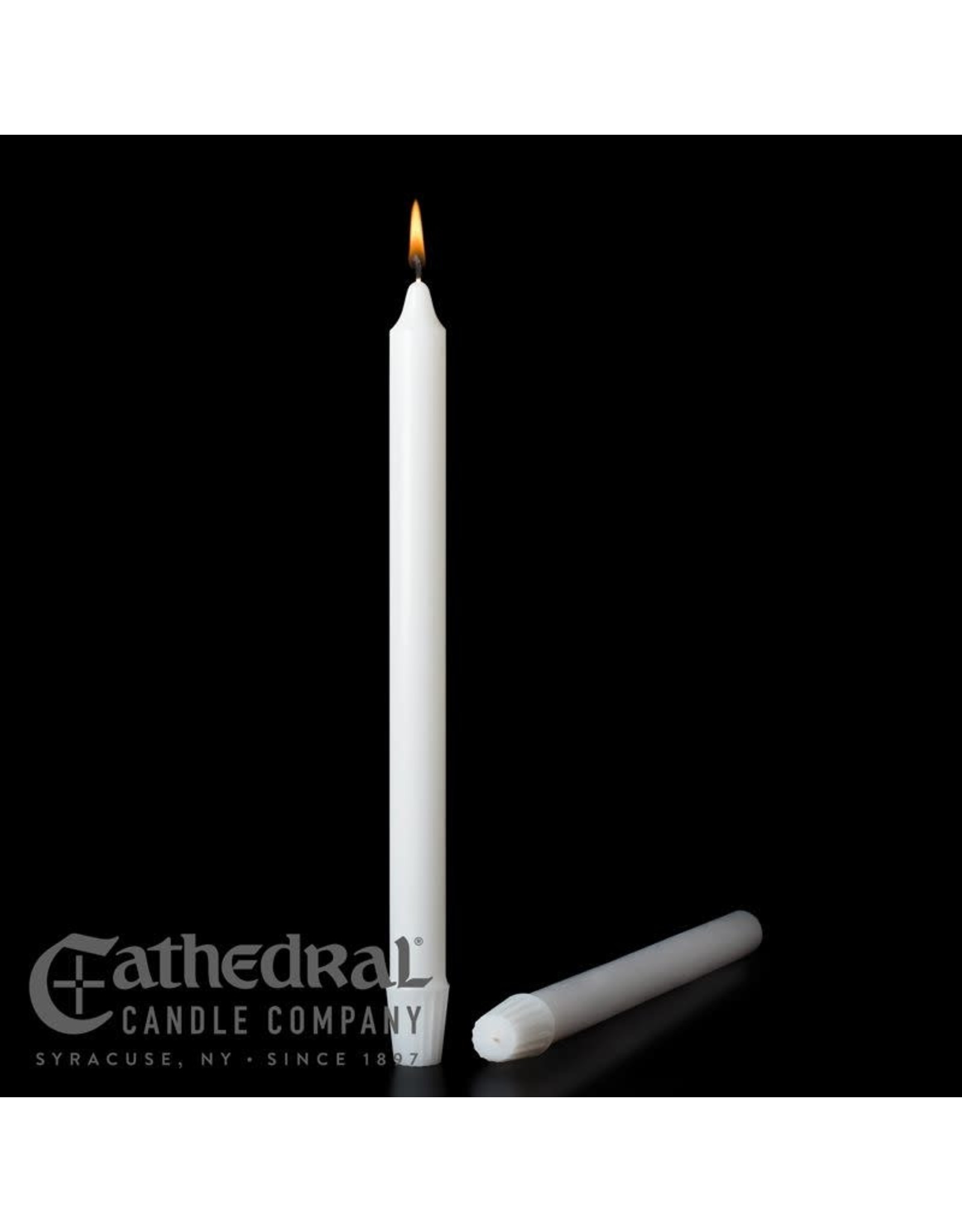 Cathedral Candle Stearine Altar Candles 1-1/16"x17-1/2" SFE (12)