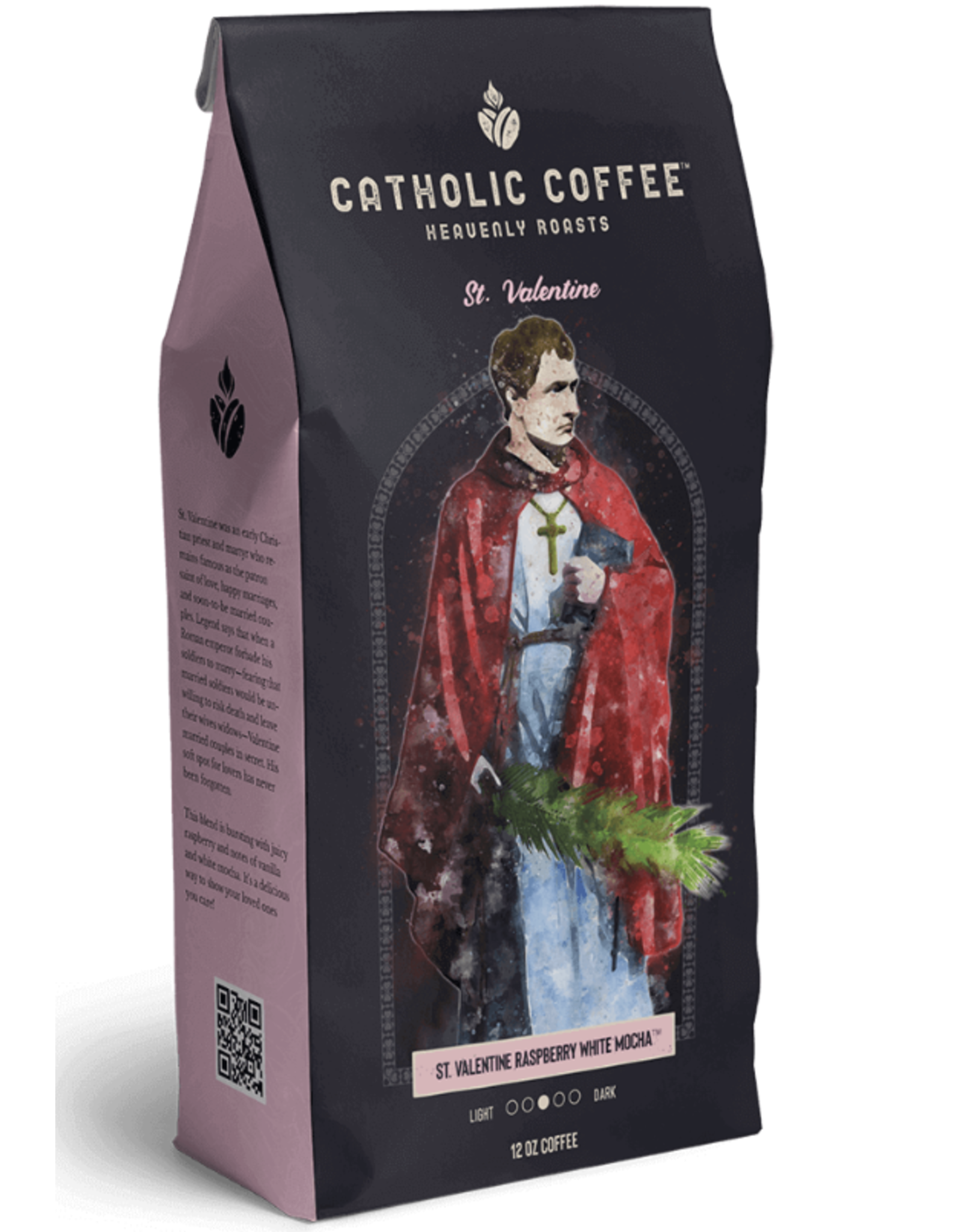 Catholic Coffee Coffee - St. Valentine (Raspberry White Mocha)