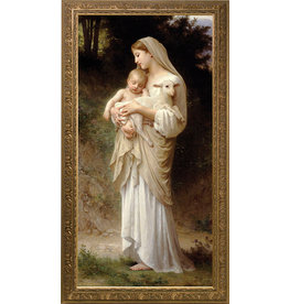 Nelson Art L'Innocence Ornate Gold Framed Canvas Picture
