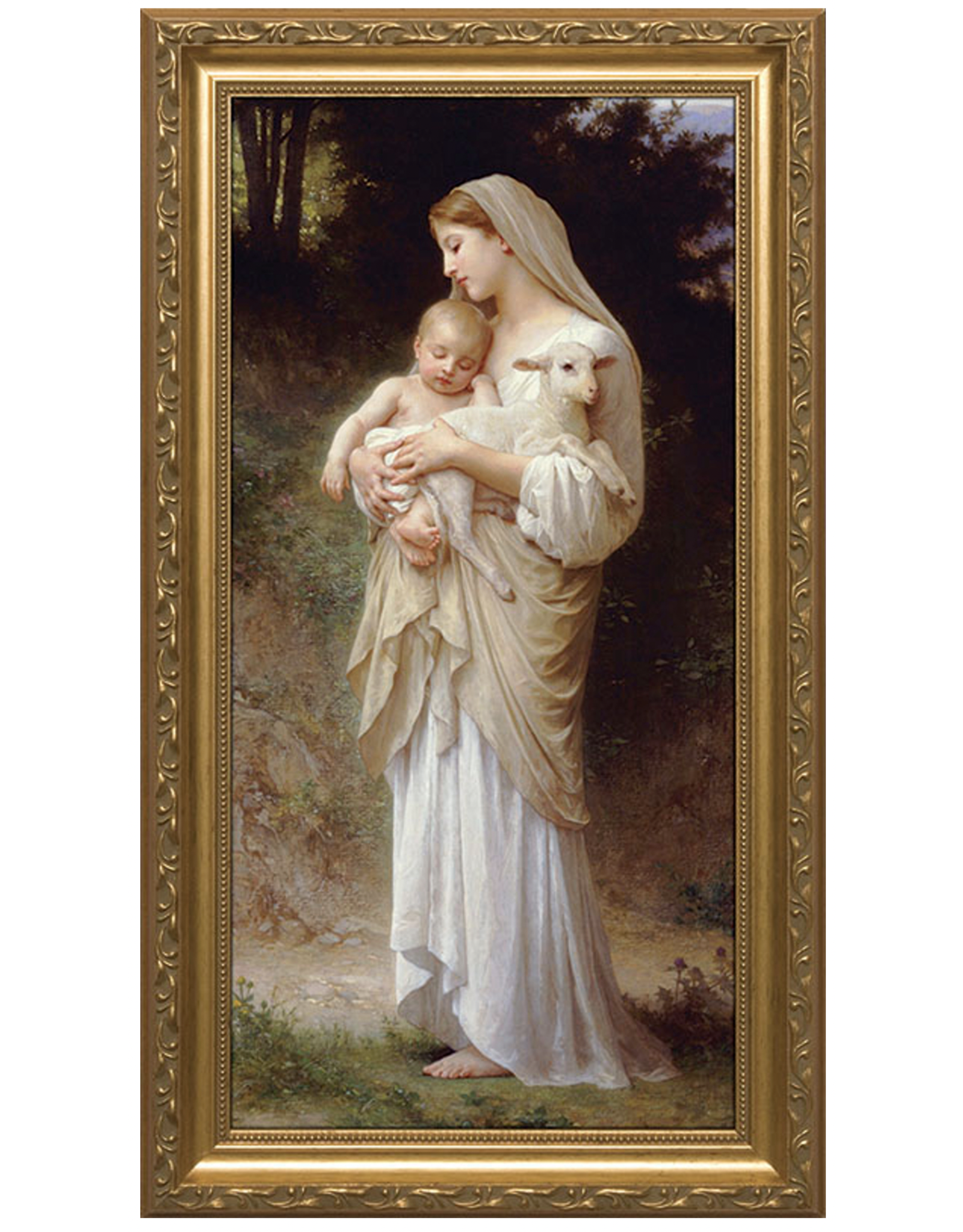 Nelson Art L'Innocence Gold Framed Art Picture 12x24