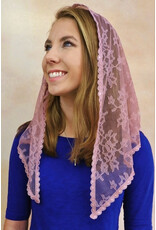 Veils by Lily Veil - Lace, Dusty Rose