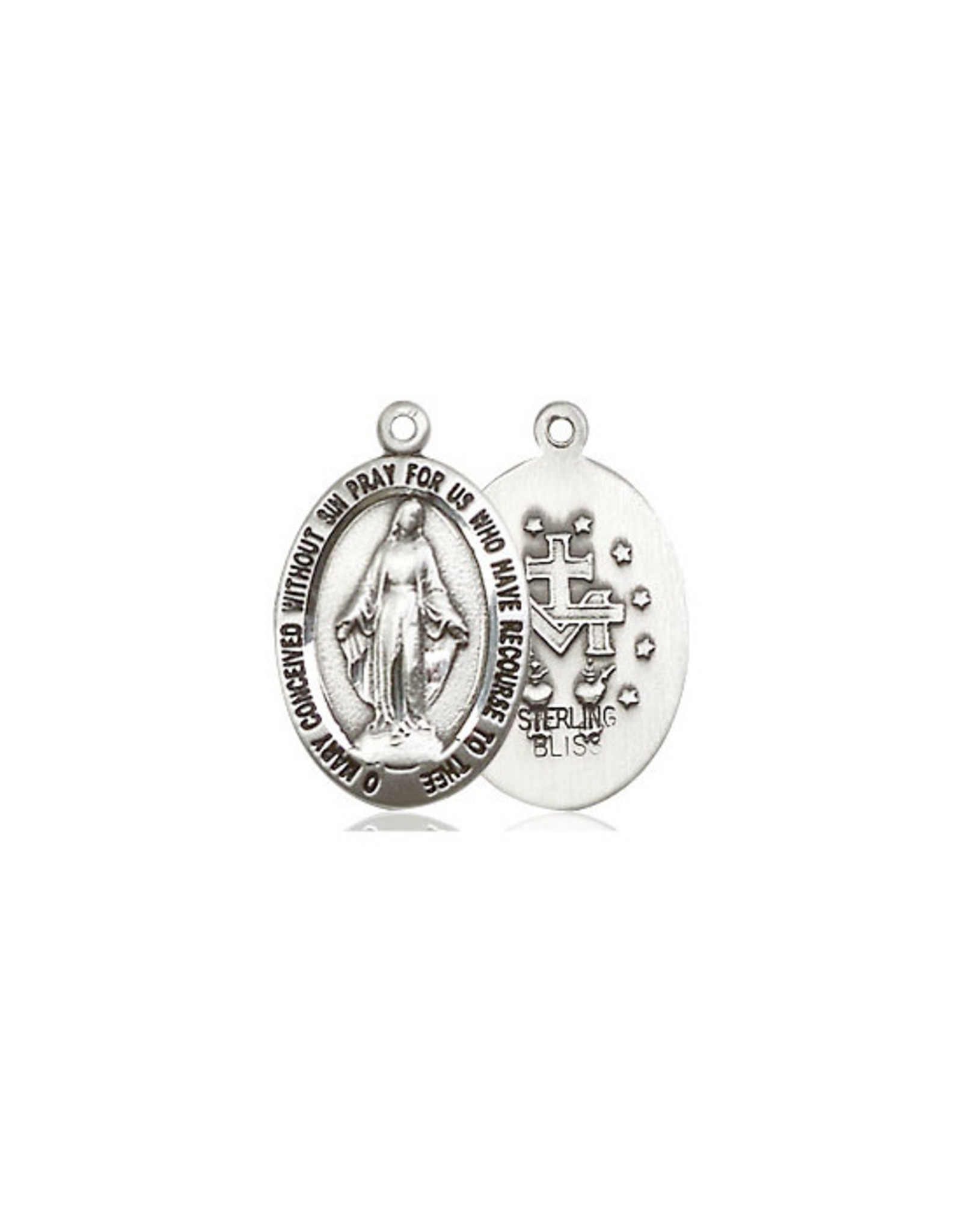 Bliss Miraculous Medal, Sterling Silver 3985SS