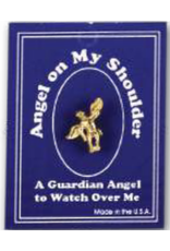 Religious Art Lapel Pin - Guardian Angel