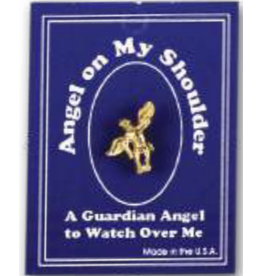 Religious Art Lapel Pin - Guardian Angel