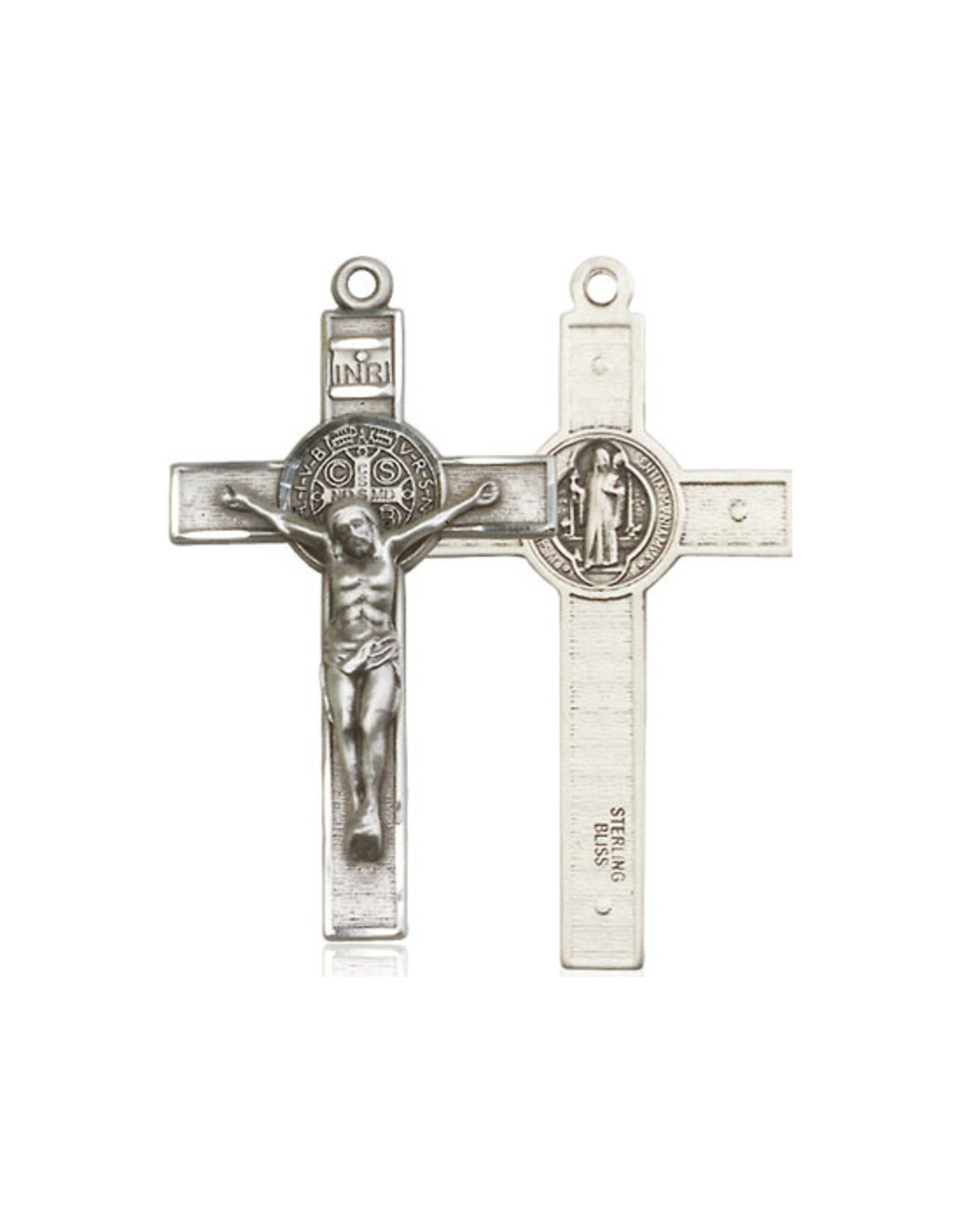 Bliss St. Benedict Crucifix, Sterling Silver