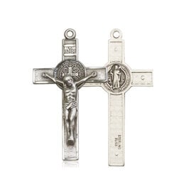 Bliss St. Benedict Crucifix, Sterling Silver