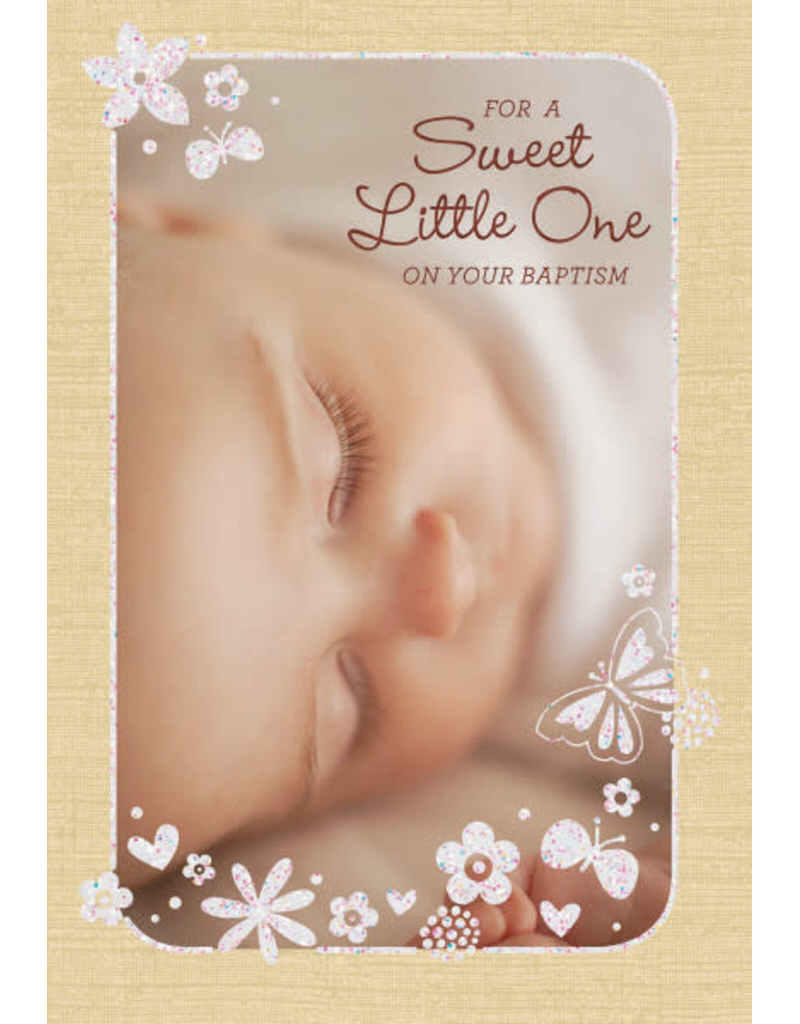 Christian Celebrations Baptism Card - For a Sweet Little One