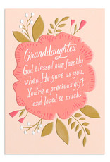 Dayspring First Communion Card - Granddaughter - A Precious Gift