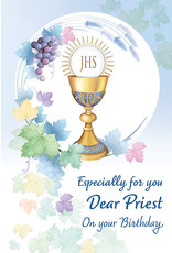 Greetings of Faith Card - Priest Birthday, Especially for You