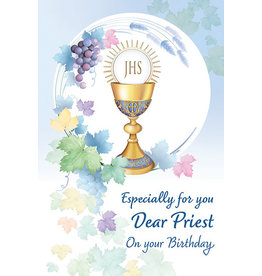 Greetings of Faith Card - Priest Birthday, Especially for You