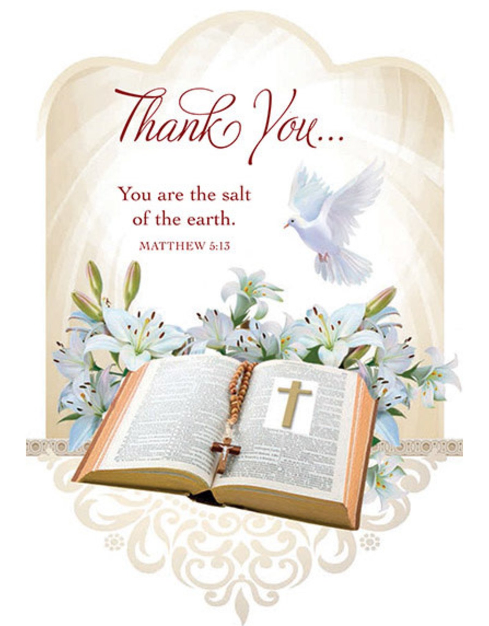 Greetings of Faith Thank You Cards - You are the Salt of the Earth (Pack of 8)