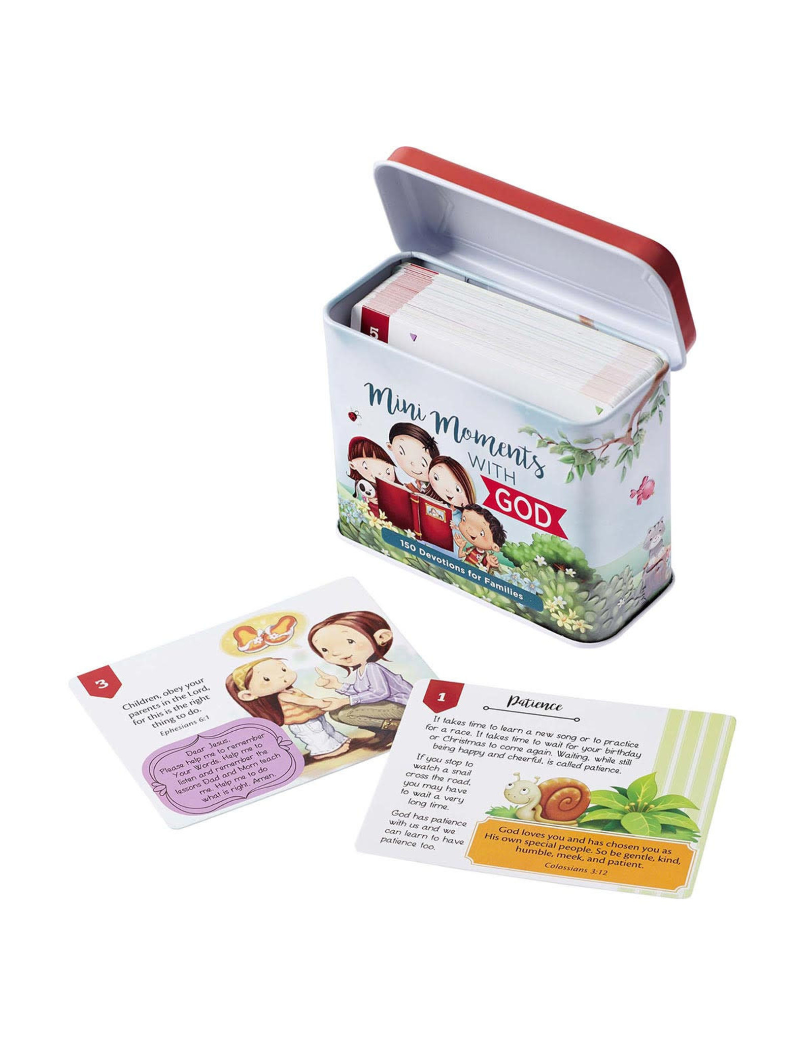 Christian Art Gifts Mini Moments with God Devotional Cards for Kids
