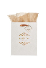 Christian Art Gifts Gift Bag - Grateful for You (Medium)