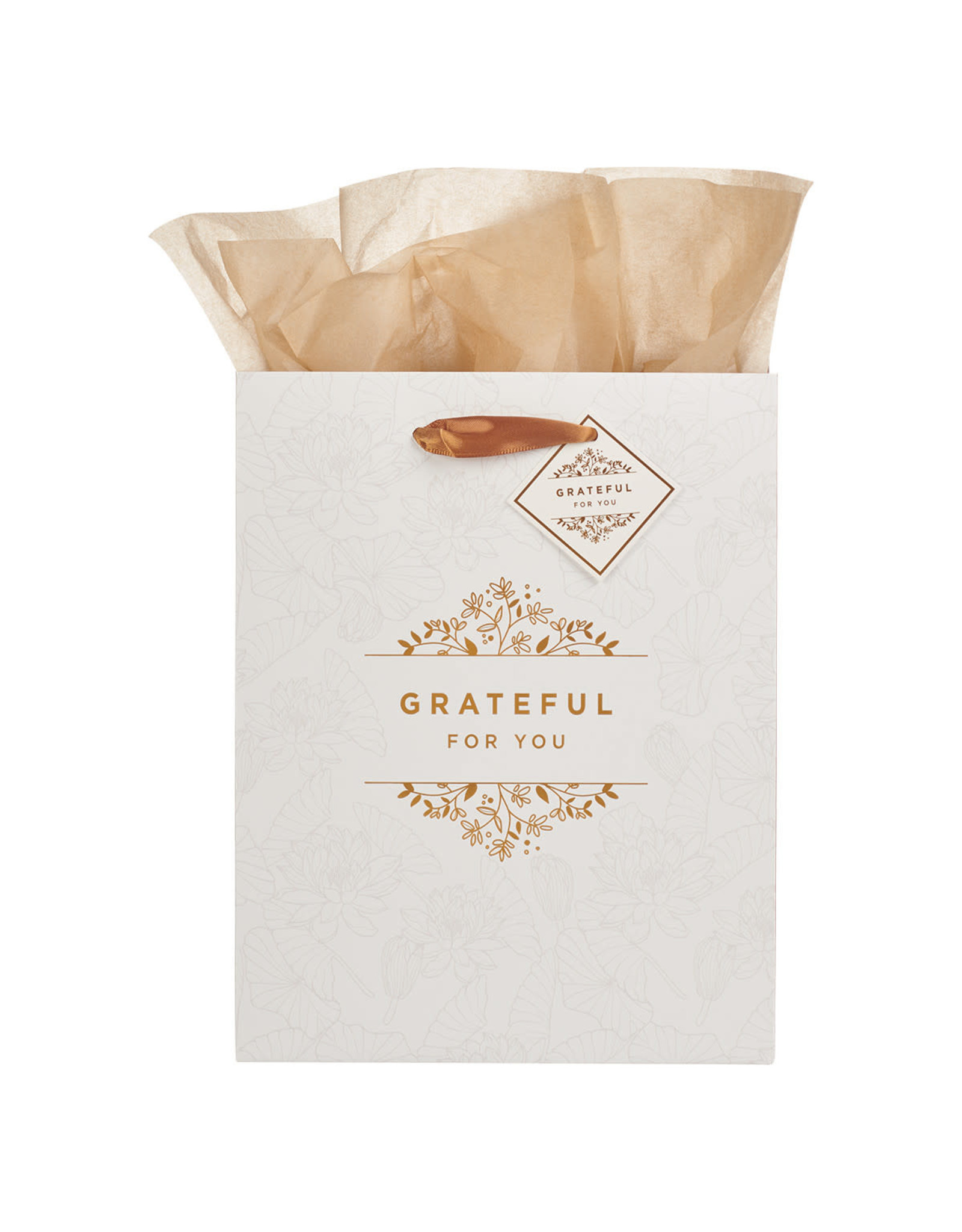 Christian Art Gifts Gift Bag - Grateful for You (Medium)