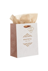 Christian Art Gifts Gift Bag - Grateful for You (Medium)