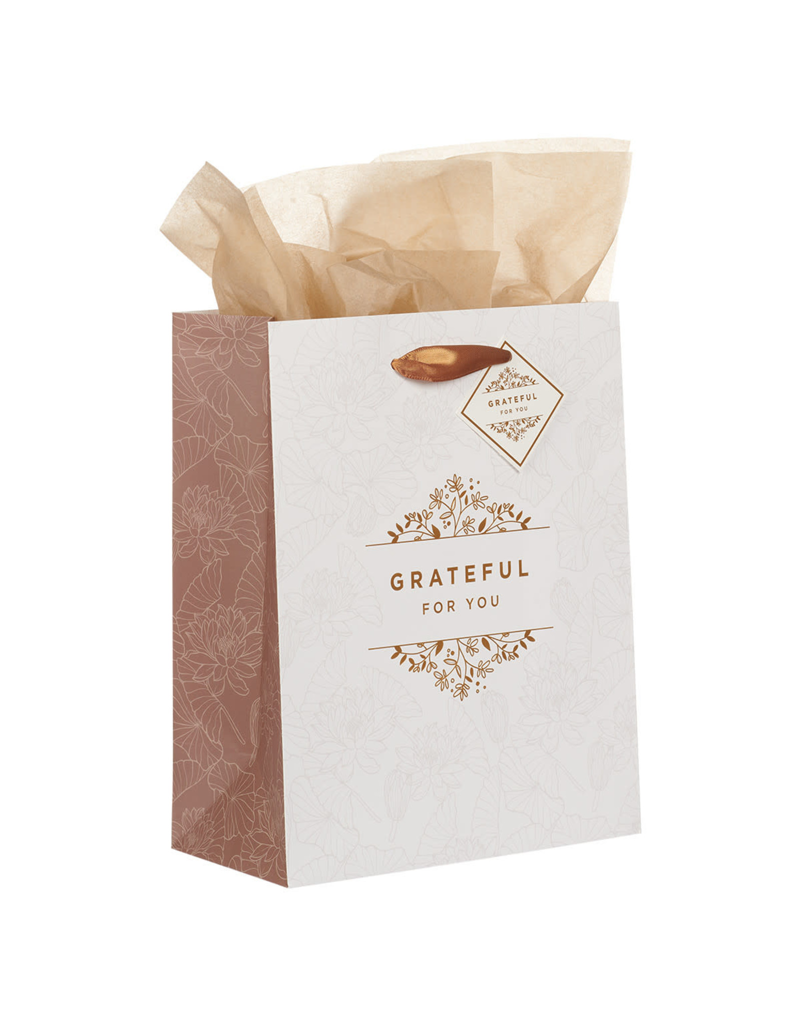 Christian Art Gifts Gift Bag - Grateful for You (Medium)