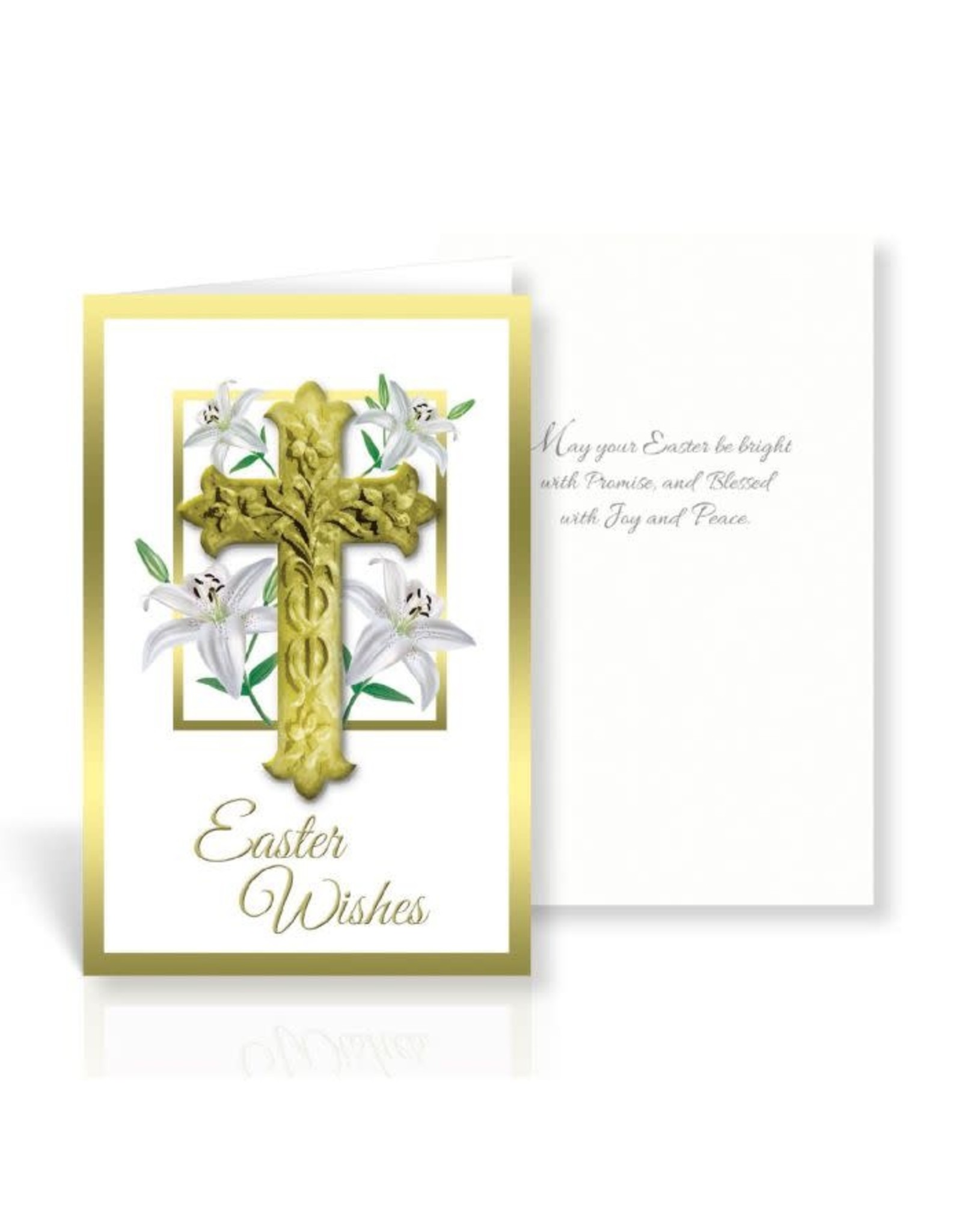 Hirten Easter Card - Lillies with Cross