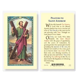 Hirten Holy Card, Laminated - St. Andrew