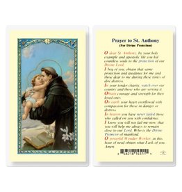 Hirten Holy Card, Laminated - St. Anthony of Divine Protection