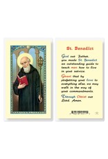 Hirten Holy Card, Laminated - St. Benedict