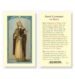Hirten Holy Card, Laminated - St. Catherine of Siena