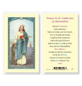 Hirten Holy Card, Laminated - St. Catherine of Alexandria