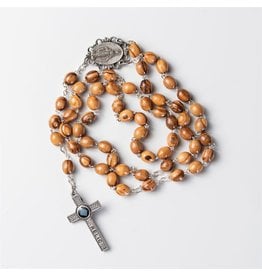 Shomali Jerusalem Rosary made of Olive Wood with Relic