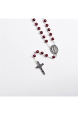 Shomali Relic from the Holy Land Burgundy Rosary