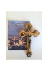 Shomali Crucifix 5.5" w/Relic from Holy Land