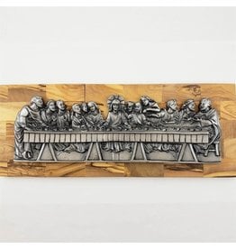 Shomali Last Supper  Plaque made of Olive Wood from the Holy Land