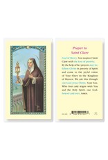 Hirten Holy Card, Laminated - St. Clare